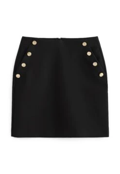 NextTAILORED BUTTON DETAIL STANDARD - A-linjekjol - Black -Wal C Stil Butik bd7ec178881b435cb1e5a588f260c747