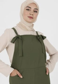 ModanisaUNLINED TAVIN - Hängselbyxor - Khaki -Wal C Stil Butik bdbd5c590b7d4d8a9355832c9d18ea3a