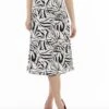 FainaMIT ZEBRA PRINT - A-linjekjol - Weiss/schwarz -Wal C Stil Butik bf822bdef65944bbb263d50e5d277629