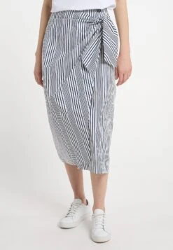 DreiMasterIKITA - A-linjekjol - Wollweiss Marine