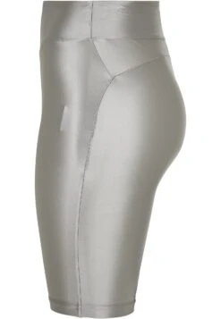 Urban ClassicsLADIES HIGHWAIST SHINY METALLIC CYCLE SHORTS - Shorts - Darksilver -Wal C Stil Butik d616fc31655447f29d2494899d60621f