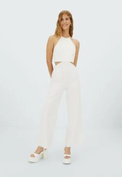 StradivariusNECKHOLDER - Overall / Jumpsuit - White