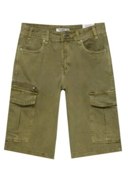 PULL & BEAR PULL&BEARTWILL BERMUDA - Shorts - Khaki -Wal C Stil Butik e4f180b04e514039a6706e48d0697763