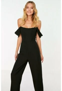 TrendyolOverall / Jumpsuit - Black -Wal C Stil Butik eaf081f52254492c8bbbfe383597c88f