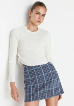 TrendyolMinikjol - Blue -Wal C Stil Butik ee77bc6185834cc0a93e5f7d305561a8