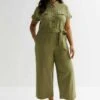 New LookOverall / Jumpsuit - Khaki -Wal C Stil Butik f121a095f16d4440a9d2a69e8dbde795
