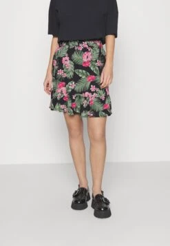 Pieces PetitePCNYA SKIRT - A-linjekjol - Loden Frost/palms