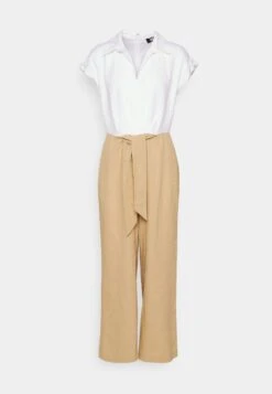 DKNYEXTENDED TIE WAIST - Overall / Jumpsuit - Ivory/khaki -Wal C Stil Butik f66e04c4c50a4103b6df2401cbad6800