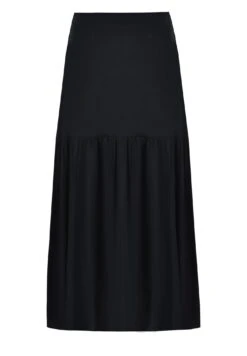 Live Unlimited LondonTIERED MIDI - Maxikjol - Black -Wal C Stil Butik f7e8a5356a234cfea04bbb8945c5e698