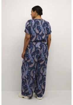 Kaffe CurveKCILONE - Overall / Jumpsuit - Dark Blue Paisley -Wal C Stil Butik f94d2a8ec2ca470b9101b94cd29652d6